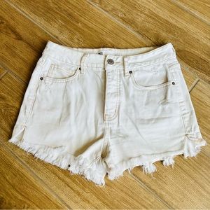 RSQ whitehigh waisted shorts
